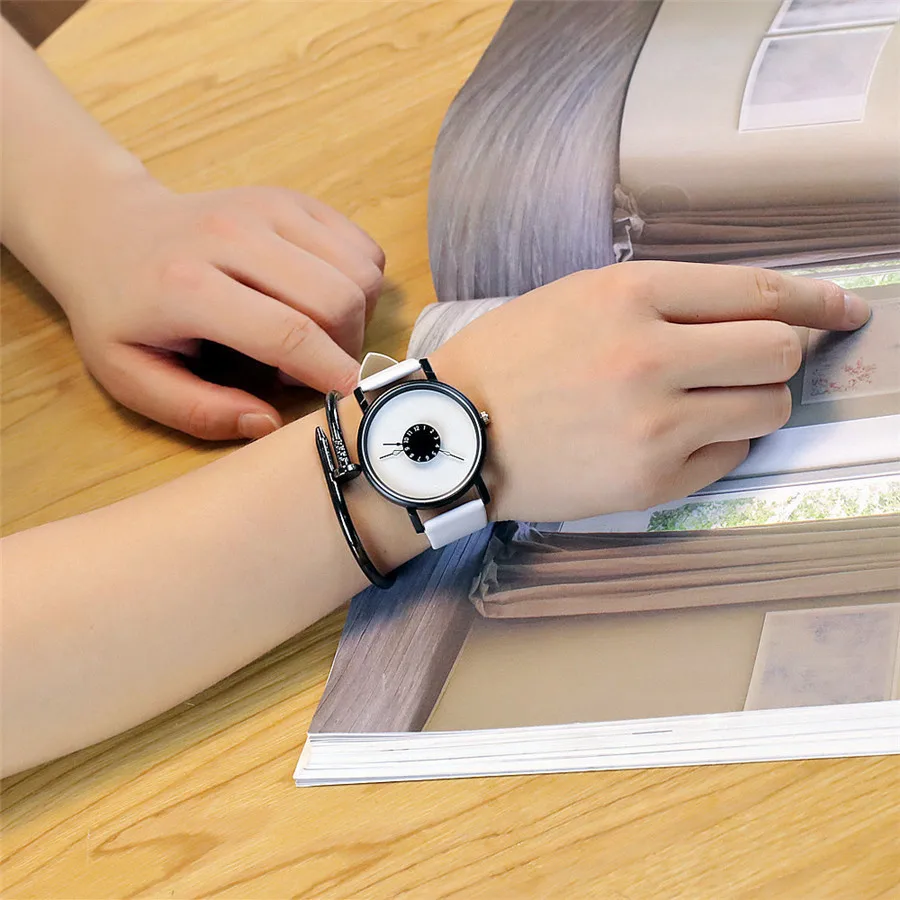 Women Watch Casual Leather Band Analog Quartz Fashion Female Dress Wrist rejoj mujer часики женские relojes dama #L0 | Наручные