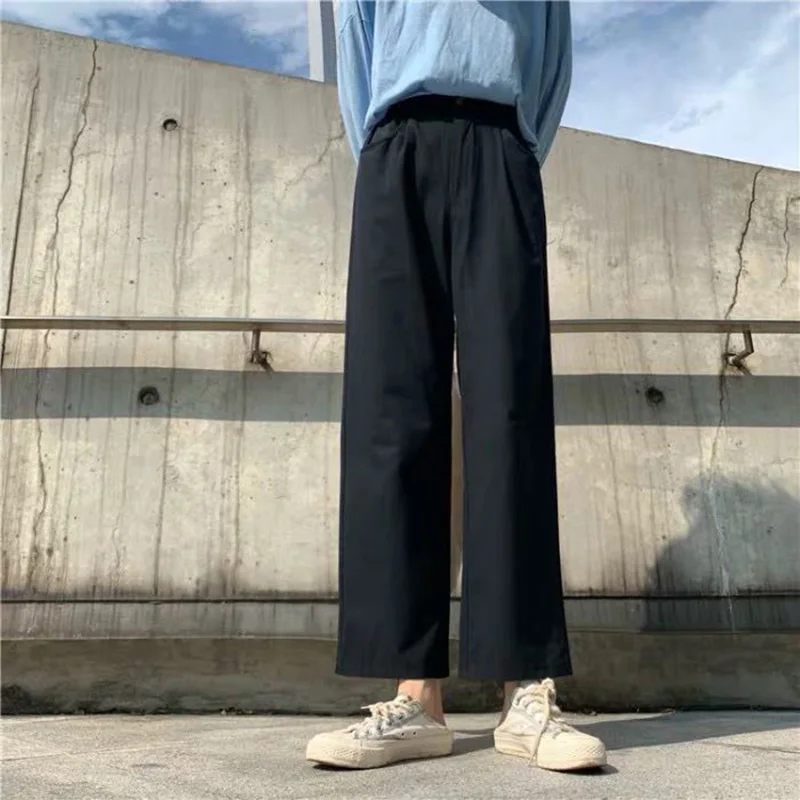 

Wide Leg Pants Women High Waist Solid Elegant All-match Ladies Streetwear Chic Casual Womens Trousers Korean Harajuku Simple New