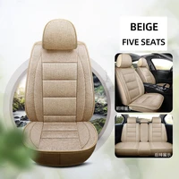 car seat cover linen seat cushion four seasons universal fabric car all inclusive seat cover car protector for most car interior