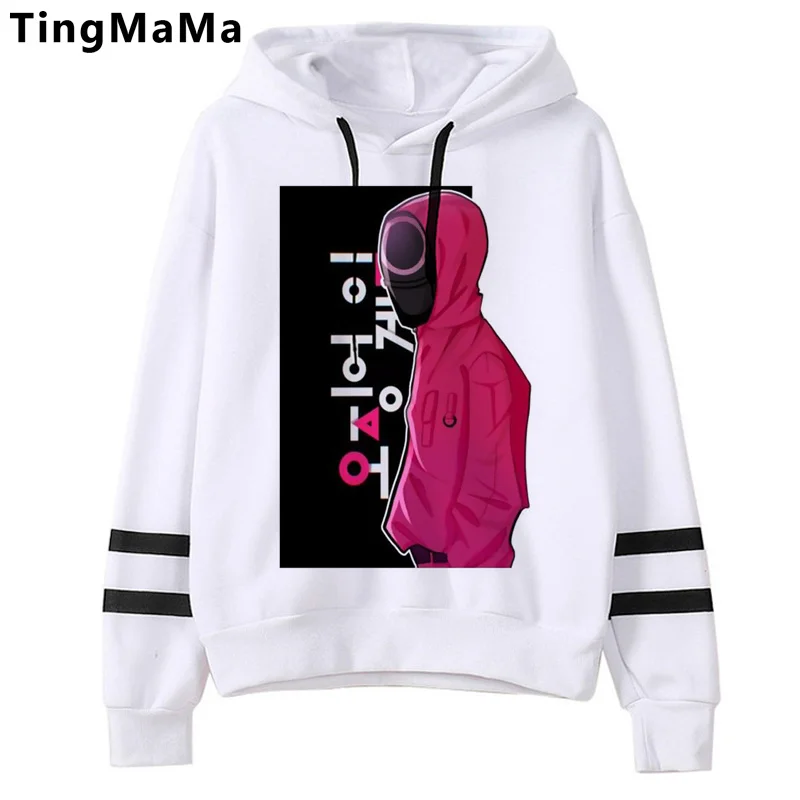 

Squid Game hoodies men Oversized grunge hip hop plus size men pullover anime