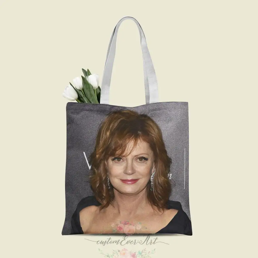 

Susan Sarandon tote bag custom canvas tote bags for women for teacher Birthday Bags Gift Bag personalized gifts