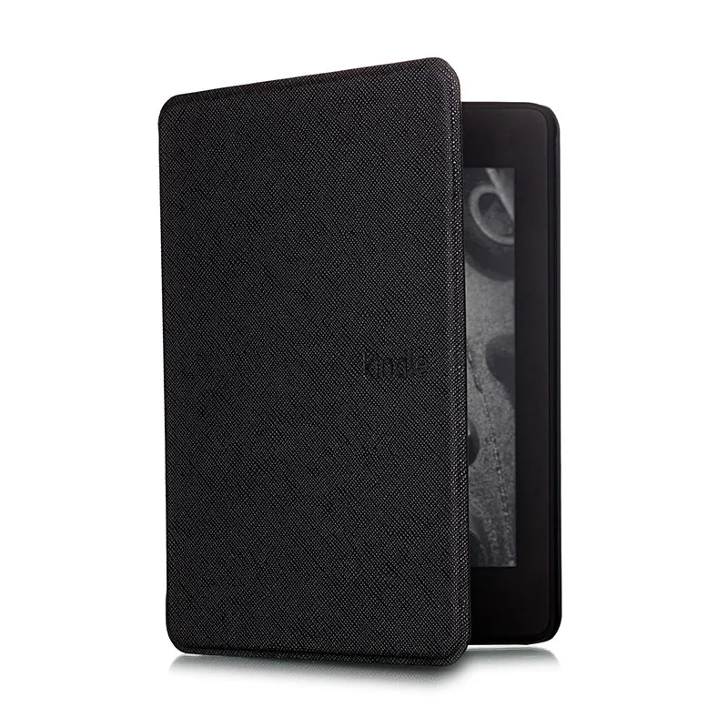 black Умный тонкий магнитный чехол для электронной книги для Amazon Kindle Paperwhite 4 Обложка 10 поколение оболочка защита для электронных книг чехол - Цвет: black