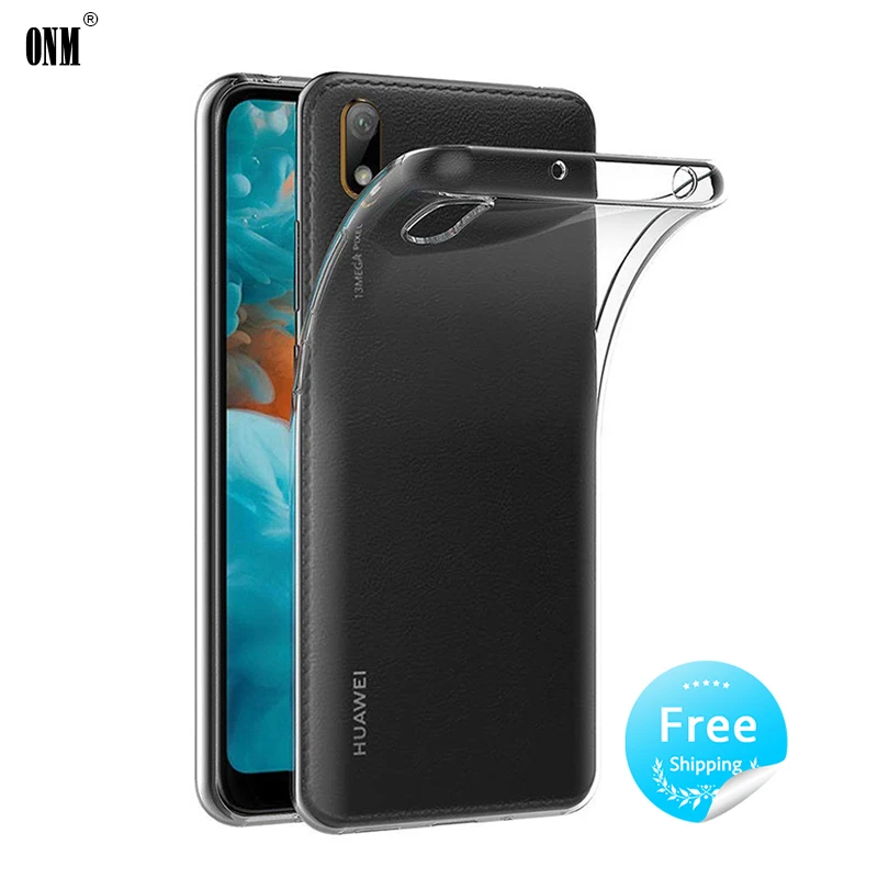 Чехол для Huawei Y5 2019 ТПУ силиконовый прозрачный бампер мягкий чехол 5 71 дюйма
