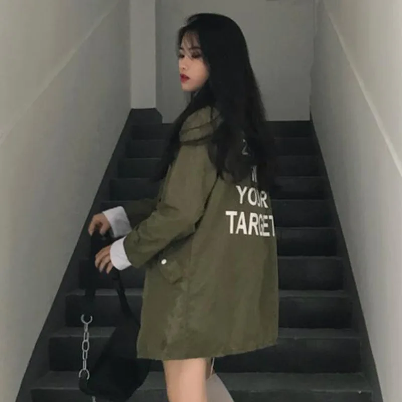 Женский Повседневный Тренч с длинным рукавом и капюшоном длинное пальто