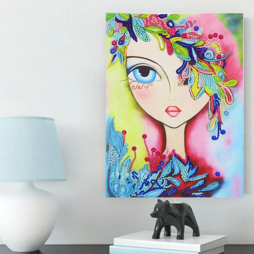 5D алмазная живопись мозаика особой формы из драгоценных камней сделай сам