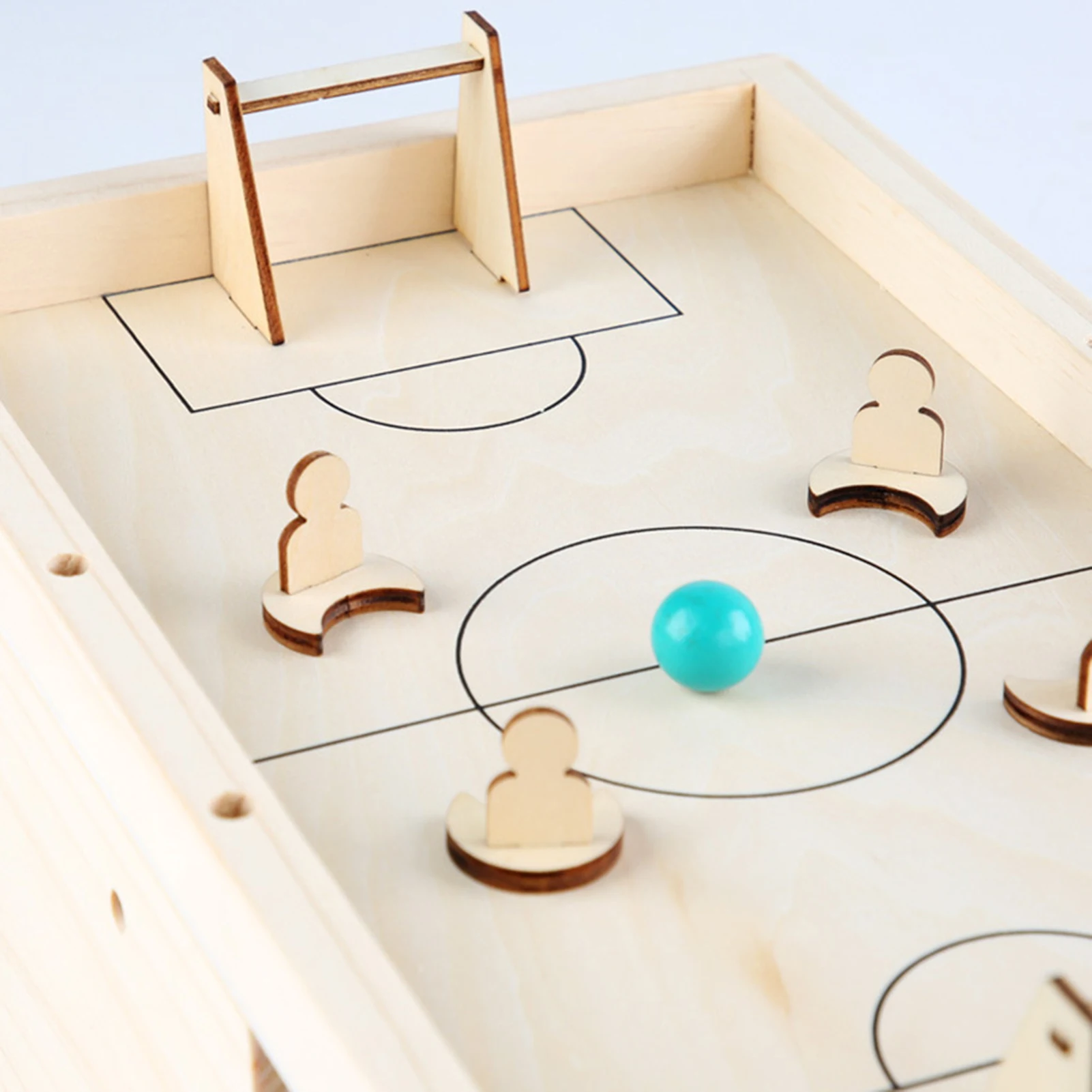 

Wooden Football Table Parent-child Interactive Game Toy Bounce Chess Ruffle Ball Desktop Party Toys