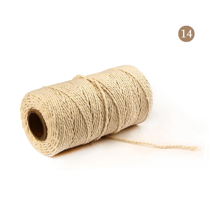 100 м/рулон 2ply пекарь Шпагат Веревка хлопок шнуры веревка для домашнего декора