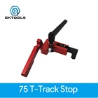 GKTOOLS 75 мм высота с Т-образными дорожками, стопорный станок, Настольная пила, алюминиевый профиль 75 мм, высота Т-треков, стопор, деревянный Рабочий инструмент