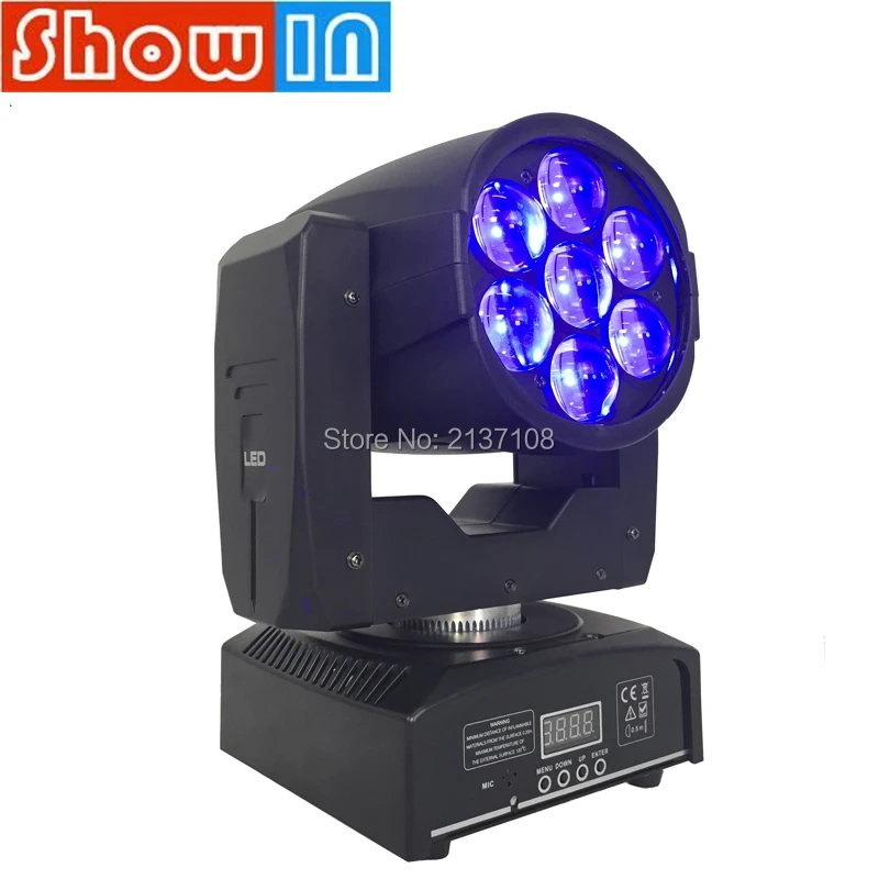 7*12 Вт RGBW светодиодный луч моющийся зум движущаяся головка 95 DMX DJ Disco вечерние