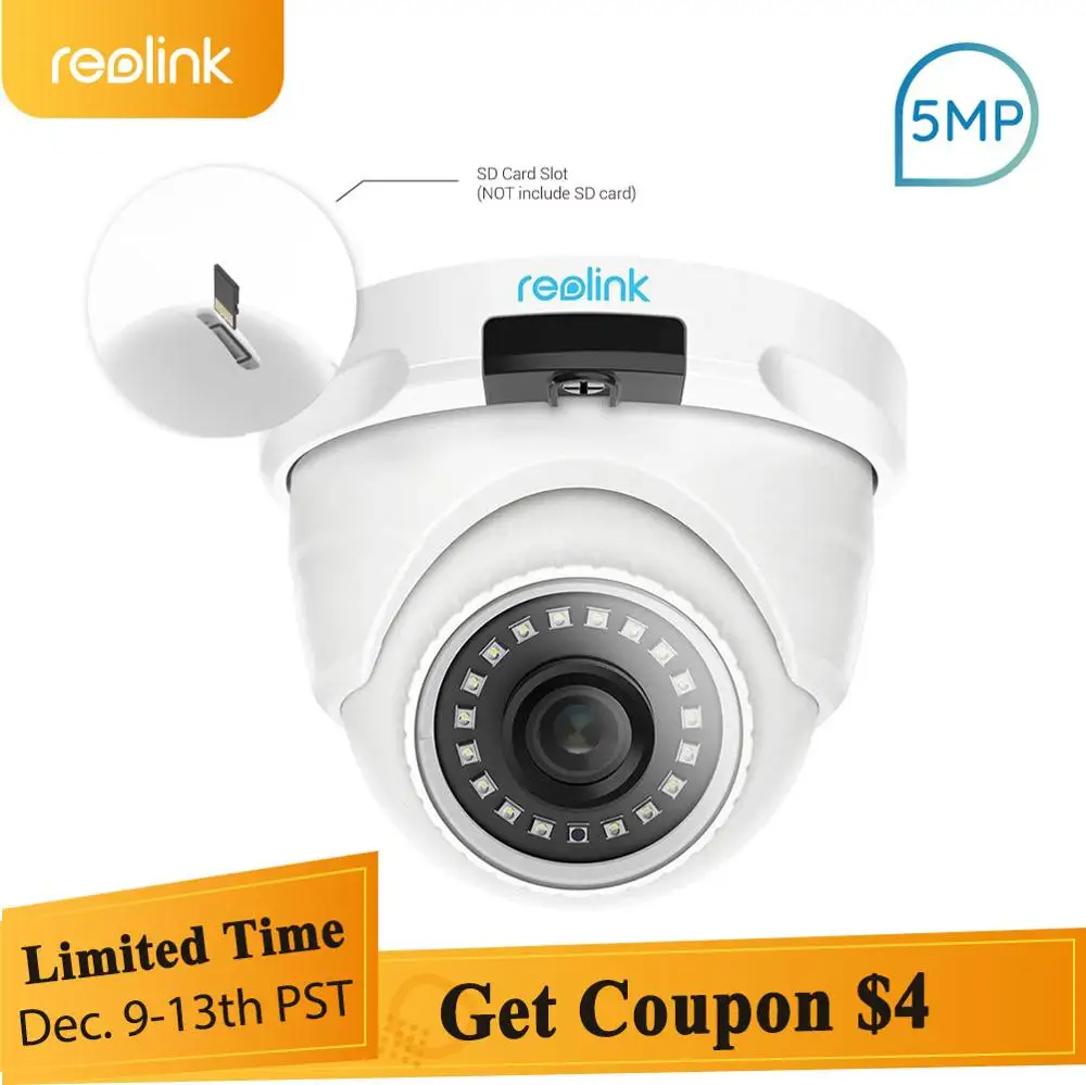 Reolink RLC-420 PoE IP камера 2560x1920 5MP купол безопасности открытый товары теле и видеонаблюдения CCTV ночного видения с SD слот для карт памяти