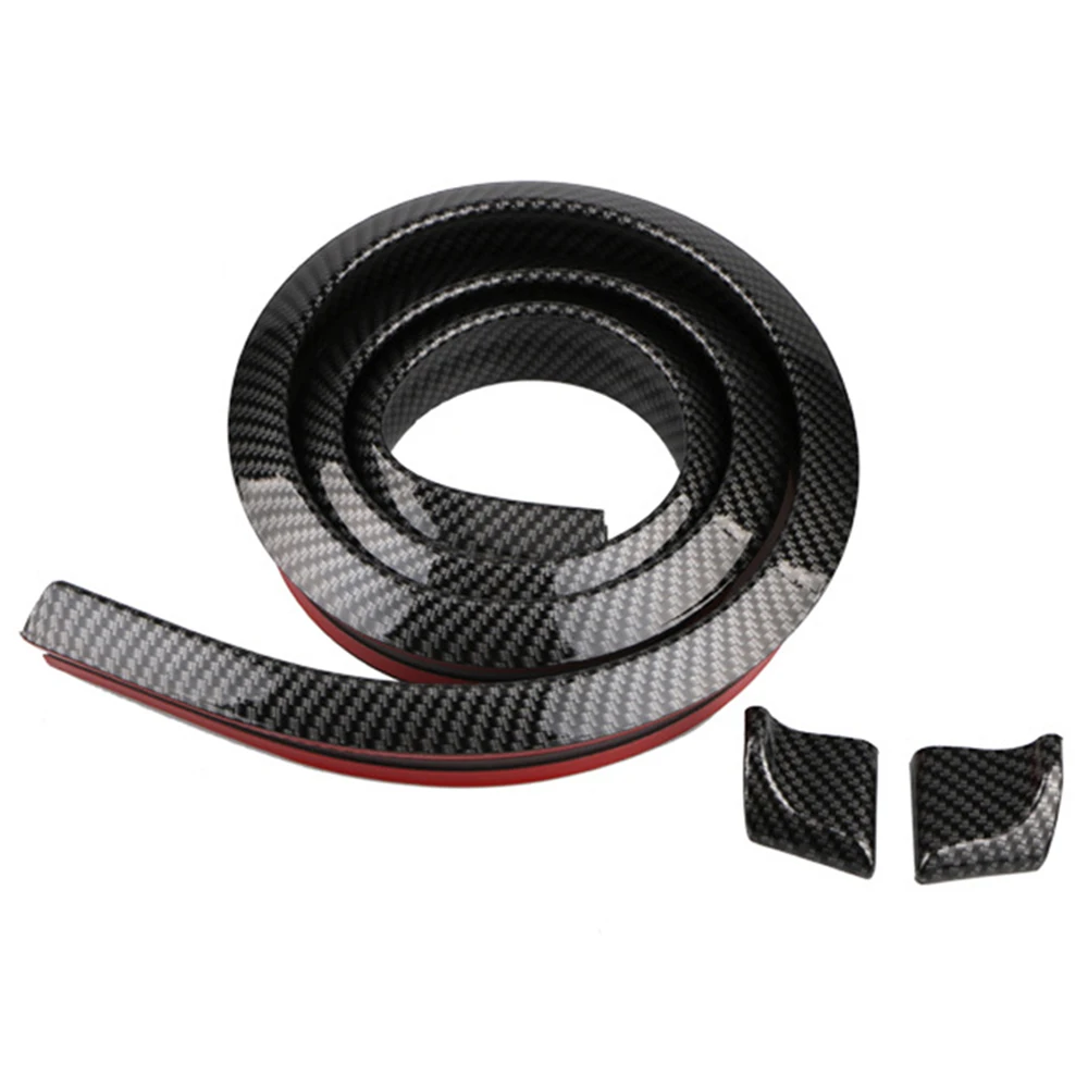 Универсальный черный спойлер для багажника из углеродного волокна комплект губ