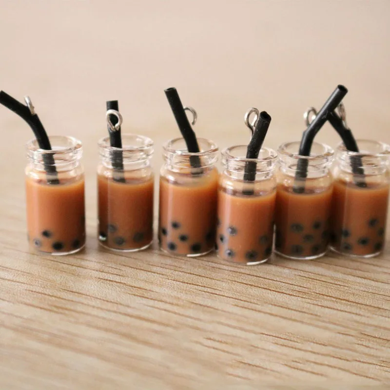 5 шт. Новинка молочная бутылка для чая украшения из смолы DIY Декор выводов