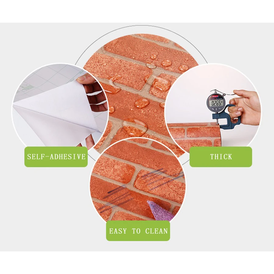 Самоклеящиеся обои в рулоне для стен наклейки деревенском стиле кухни гостиной