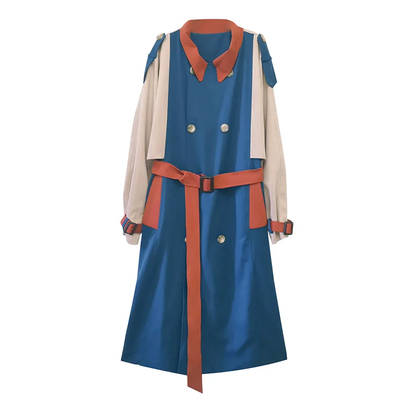 

Women's Autumn Jacket 2021 New Spring Loose Trench Coat For Ladies Harajuku Stylish Patchwork Color Long Outwear