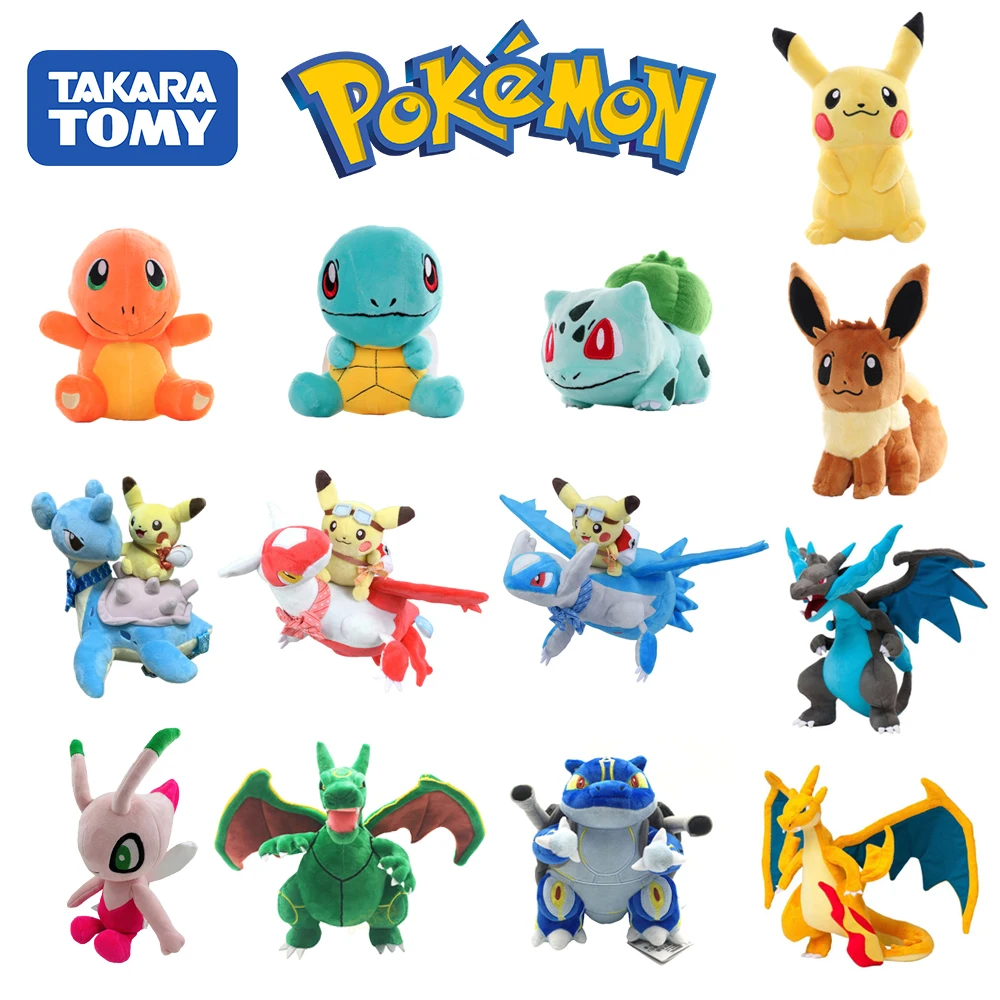 

New 40 Style Pokemon Plush Toy Pikachu Peluche Stuffed Doll Charmander Squirtle Bulbasaur Eevee Christmas Gifts That Kids Love