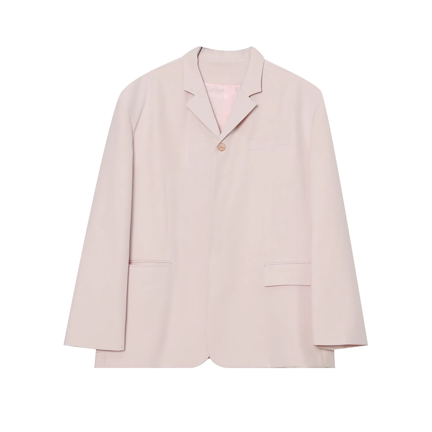 

Men Pink Loose Casual Suit Blazers Coat Korea Streetwear Vintage Fashion Suit Jacket for Male Women Couple Clothing