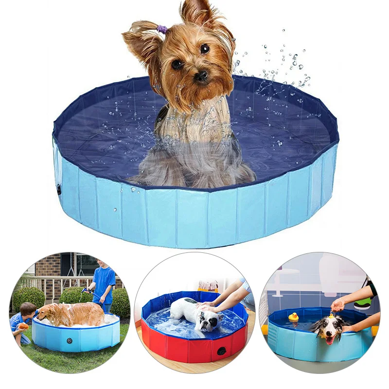 Летний складной бассейн для собак портативные плавательные бассейны