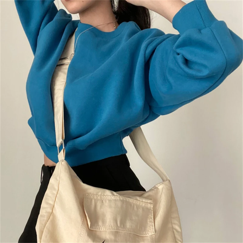 Женский корейский Повседневный флисовый спортивный костюм с капюшоном Женская