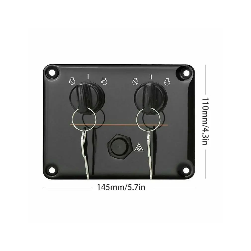 

Dual Control Key Panel For Outboard Engine 6k1-82570-13-00 Ignition Twin Switch Replacement Parts