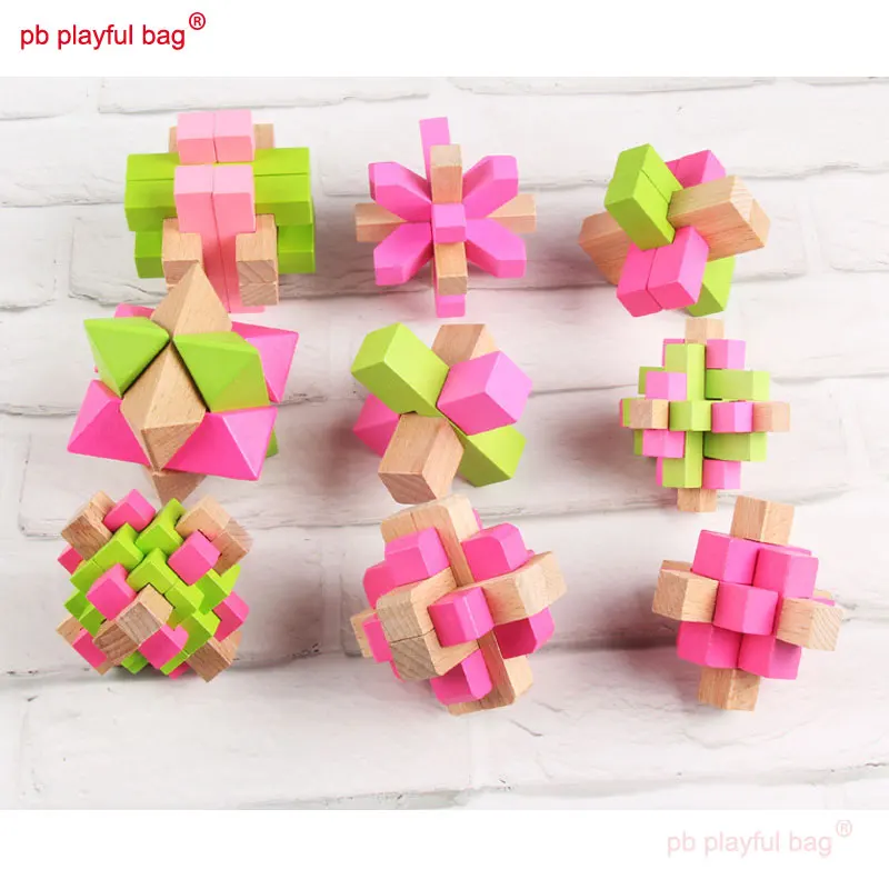 PB игривая сумка Lubansuo набор из 9 предметов замок Конг Мин разблокировка творческие