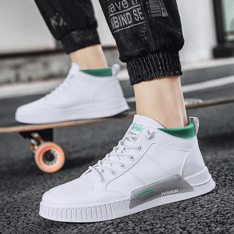 

Yongge P20 autumn high top casual board shoes single shoes small white shoes student shoes tidal shoes men's shoes four
