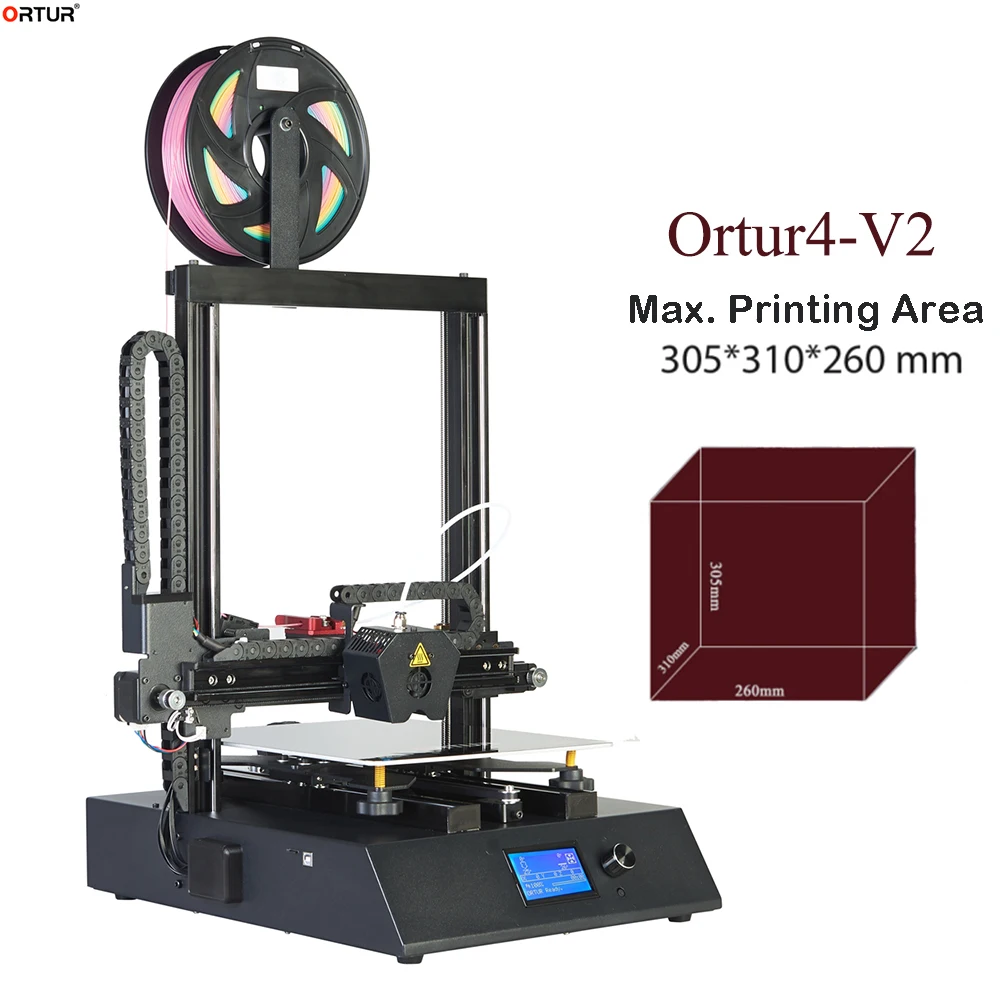 2019 Новый Высокоточный полностью линейный рельс Ortur4 V2 3d принтер высокая скорость