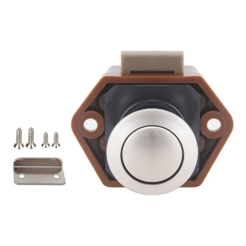 

20mm Camper Car Push Lock RV Caravan Boat Drawer Latch Button Locks