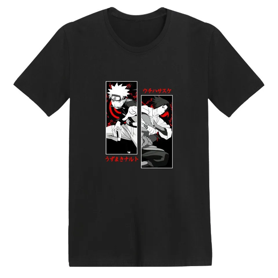 

Japanese Anime Naruto Ladies Tops New Product Printing Casual Fashion Couple Short-sleeved T-shirt Graphic Tee