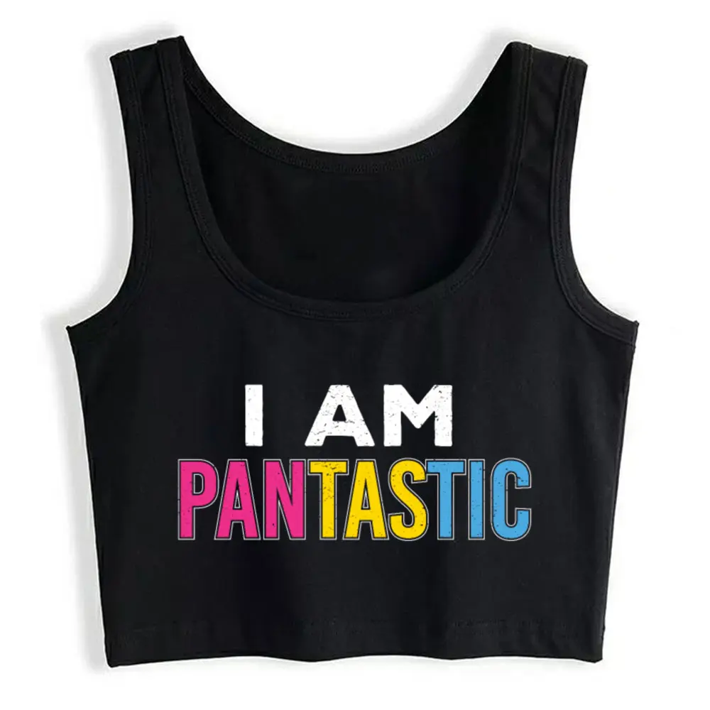 

Boho Crop Top Lgbt Cool White Print Sexy Streetwear Y2k Tops Womens Tops blusas mujer de moda 2021 verano Gym Tank Top Women