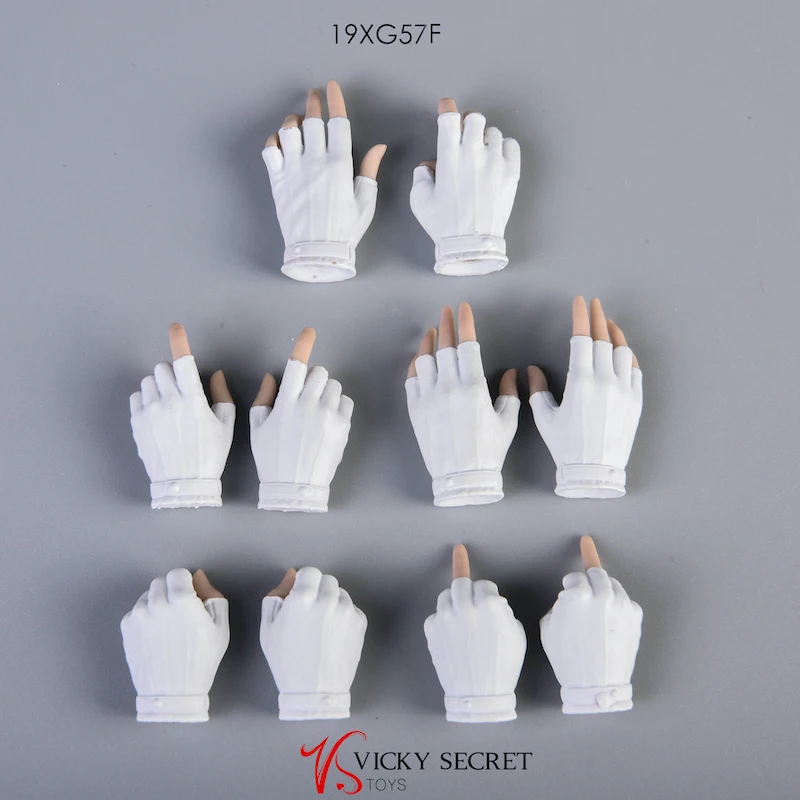 In Stock VSTOYS 1/6 Half Finger Gloves Hand Figure Accessories For 12 Inch PH TBl Female Doll Toys