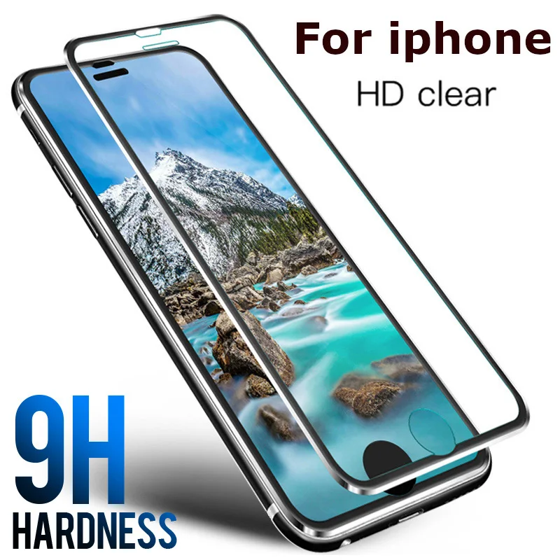 Защитное стекло для iPhone 7 8 6 6s Plus SE 2020 X XR закаленное XS 11 Pro MAX бронированный