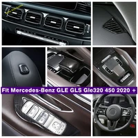 abs carbon fiber interior refit kit steering wheel gear box air ac cover trim for mercedes benz gle gls gle320 450 2020 2021