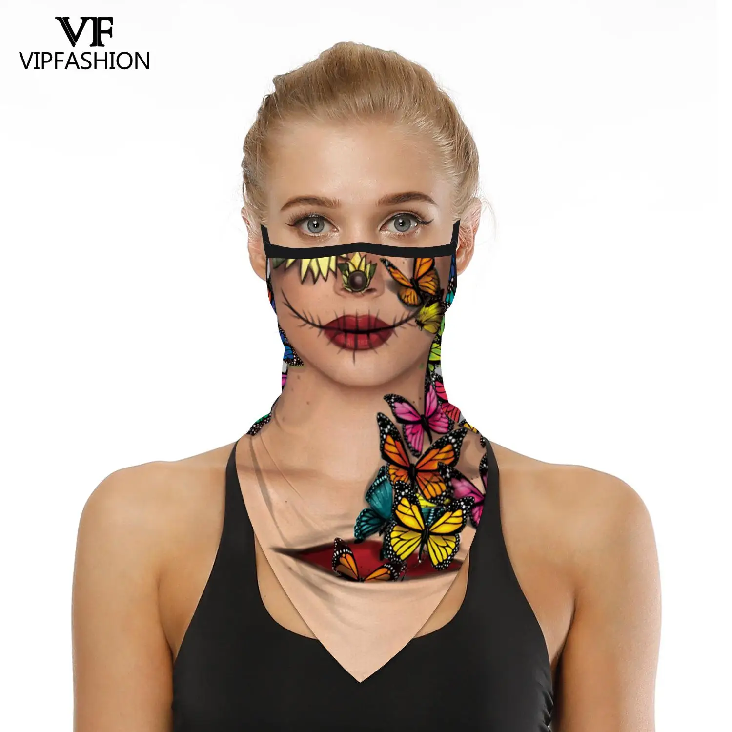 VIP модные забавные взрослые в стиле Джокер с принтом скелета Балаклава Лыжная