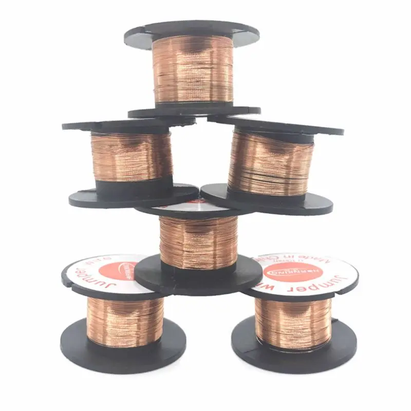 1Pc 0.1mm PCB Link Wire Copper Soldering Maintenance Jump Wine Welding Mobile Phone Computer Repair Tools | Инструменты