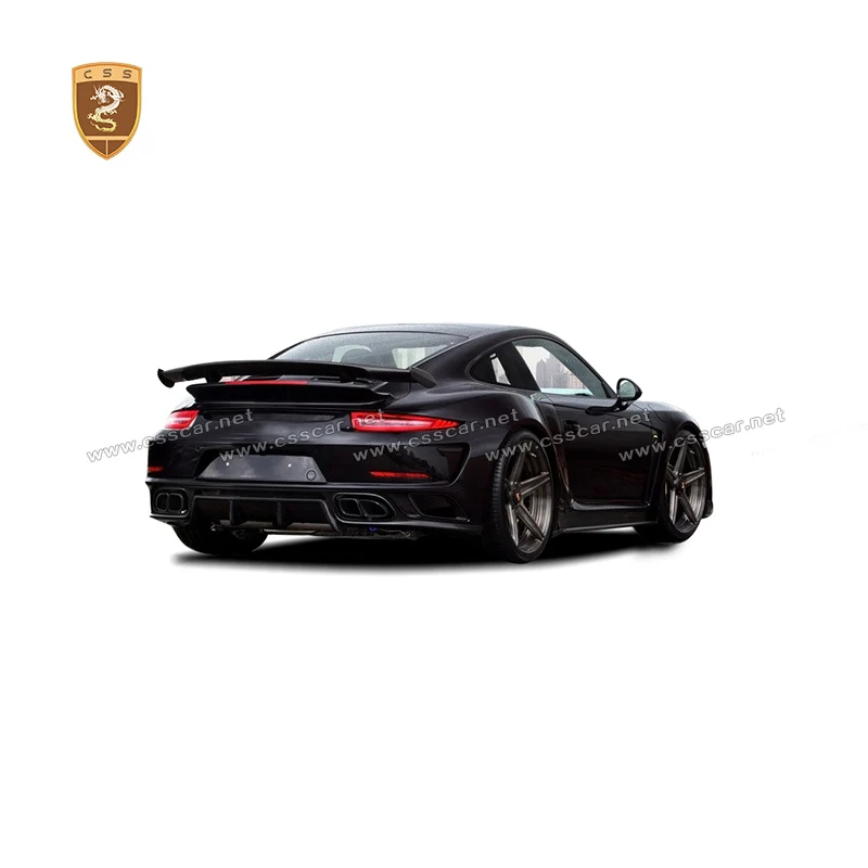 

CSSCAR Car Styling 100% Real Carbon Fiber Car Rear Diffuser Spiltter Spoiler For Porsche 991.2 Vehicle Decorative Topcar Style