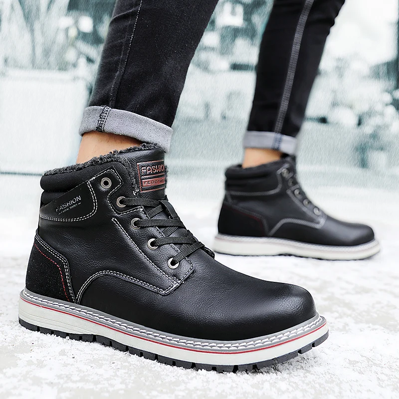 

Mens Causal Shoes Black Leather Shoes Men For Casual Men's Winter Sneakers Oxford Fashion Zapatillas Invierno Hombre