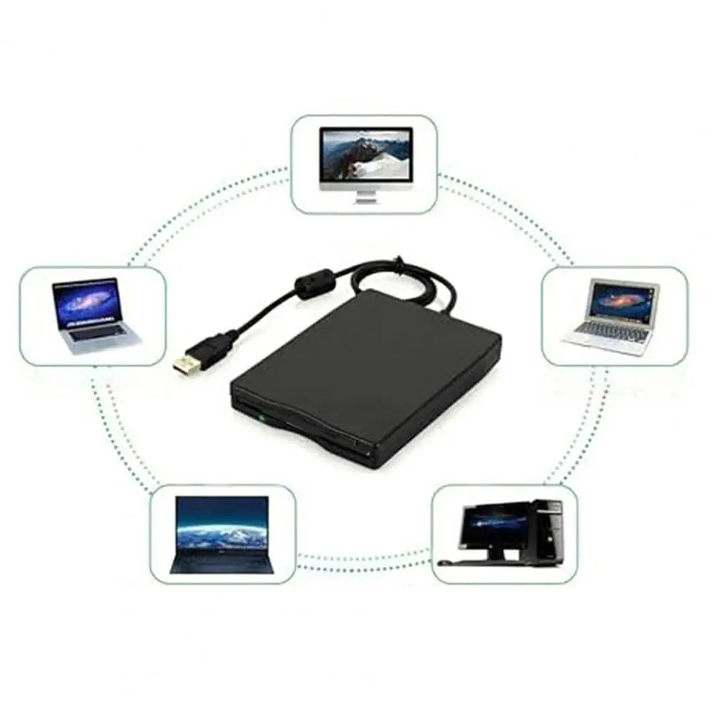 Floppy Drive USB 2.0 Plug Play Portable 3.5-inch External Disk Reader 1.44 MB FDD for PC | Компьютеры и офис