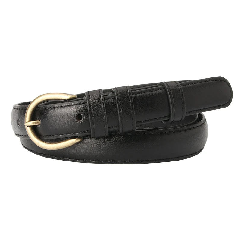 Ретро Модный женский ремень черный кожзаменитель пряжка ковбойские штаны