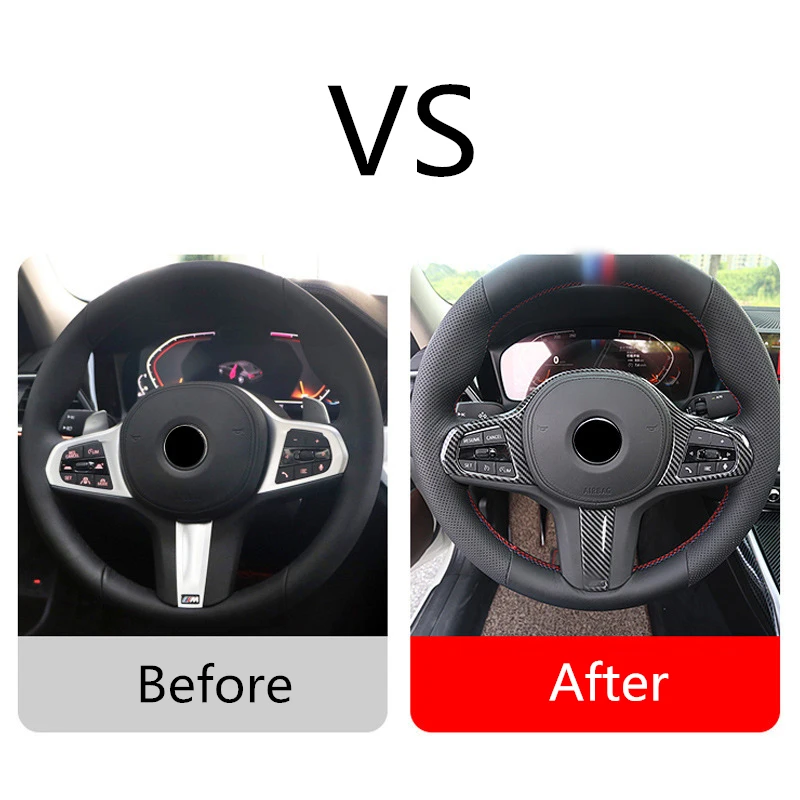 Автомобильный спортивный чехол на руль защитная наклейка для BMW 3 5 серии G01 G02 G05 G20