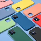 Жидкий силиконовый чехол для iPhone 12 Mini, 12 Pro Max, XR, XS, X, SE 2020, тонкий мягкий чехол для iPhone 11, 12 Pro Max, 6, 6S, 7, 8 Plus