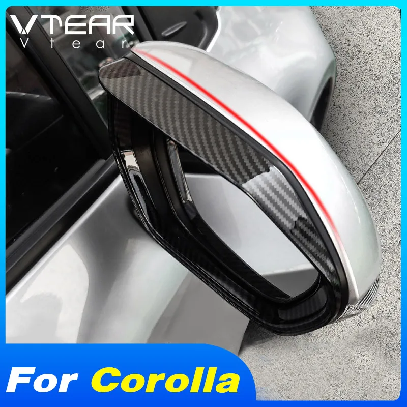 

Vtear чехол на зеркало заднего вида внешние аксессуары защита от дождя отделка Стайлинг автомобиля украшение ABS детали для Тойота Corolla Sedan 2023