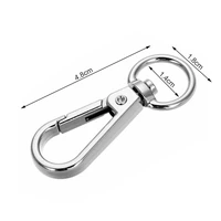 keychain carabiner swivel zinc alloy trigger buckle keychain outdoor accessories metal keyhook clip holder for car key suitcase