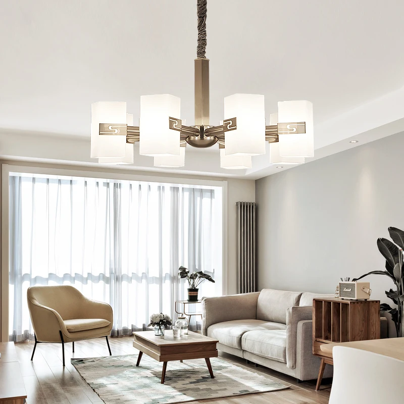 Светодиодная люстра в стиле пост-модерн скандинавский светильник форме стекла