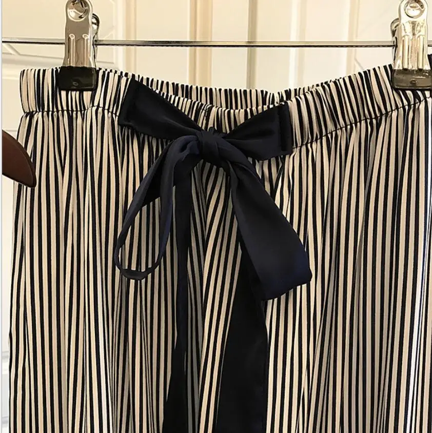 

Ice Silk Women Pajamas Rayon Spaghetti Strap Nightdress+Long Style Pant Set Casual Homewear
