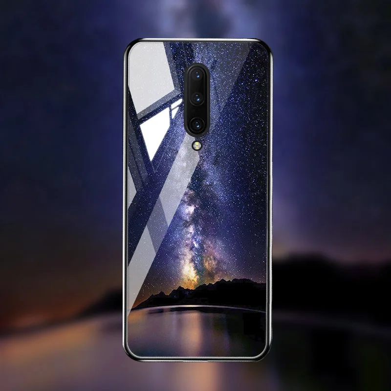 M042 Чехол из закаленного стекла для Oneplus 7T 7 Pro чехол s On для One plus 7T 7 Pro Чехол Coque Funda Bumper Coque для OnePlus 7 Pro - Цвет: M042