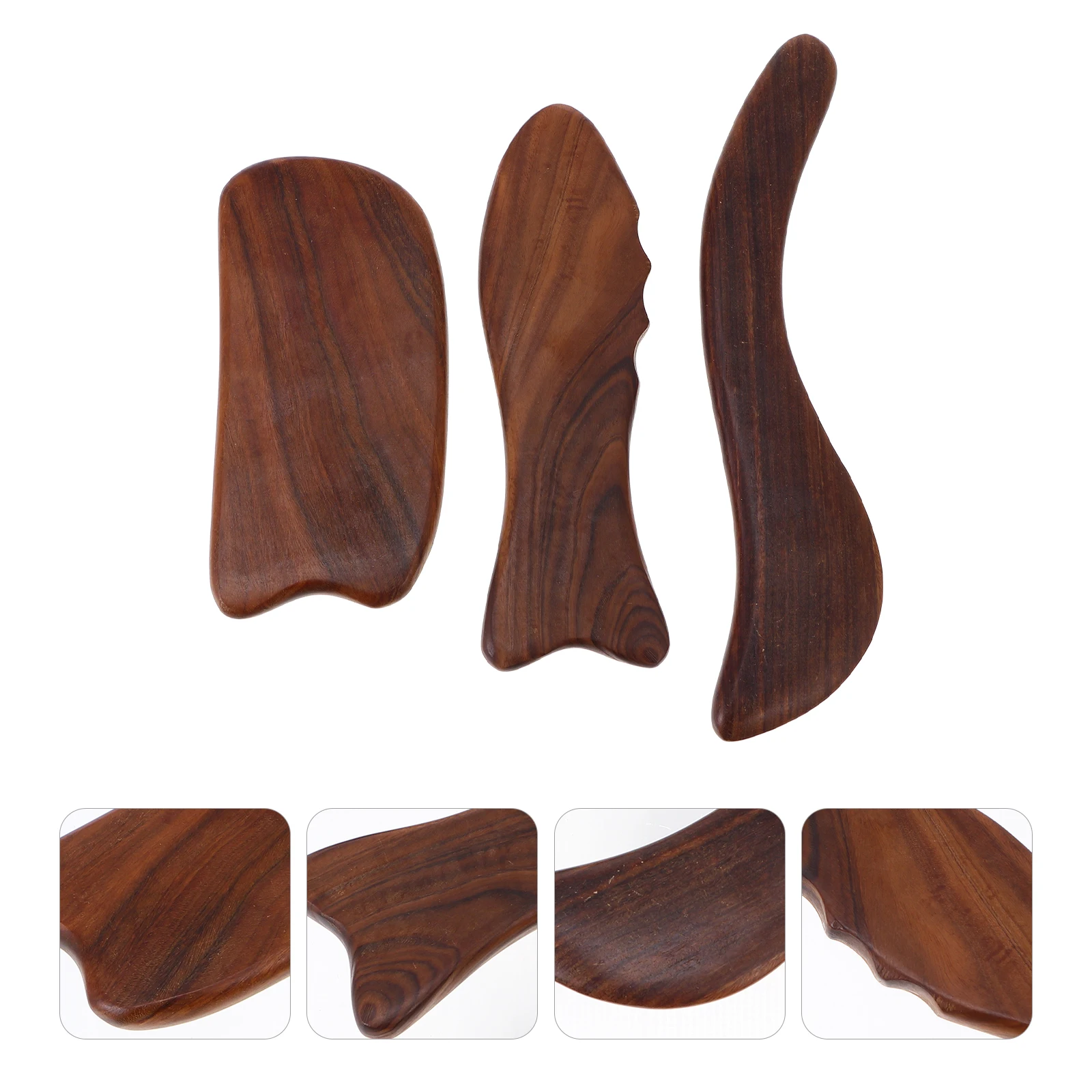 

3pcs Practical Scraper Board Massaging Plate Gua Sha Scraper Therapy Tool