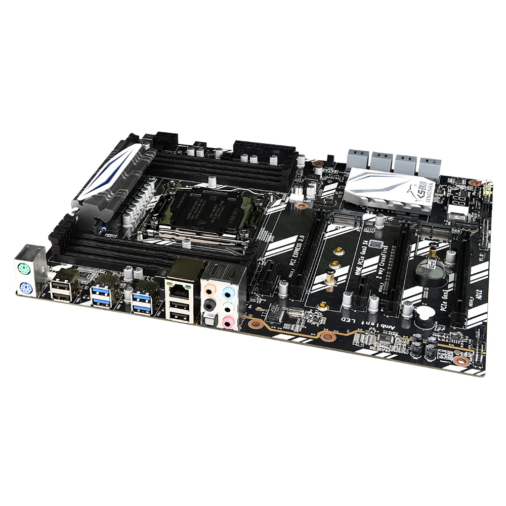 X99 D8 расческа материнская плата набор с LGA2011 3 Xeon E5 2678 V3 2678V3 CPU 4X8GB = 32GB 2400MHz DDR4 ECC REG 4