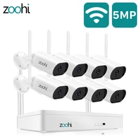 zoohi 1920p surveillance video system 5mp wifi camera wireless nvr sound record home night vision outdoor security camera system