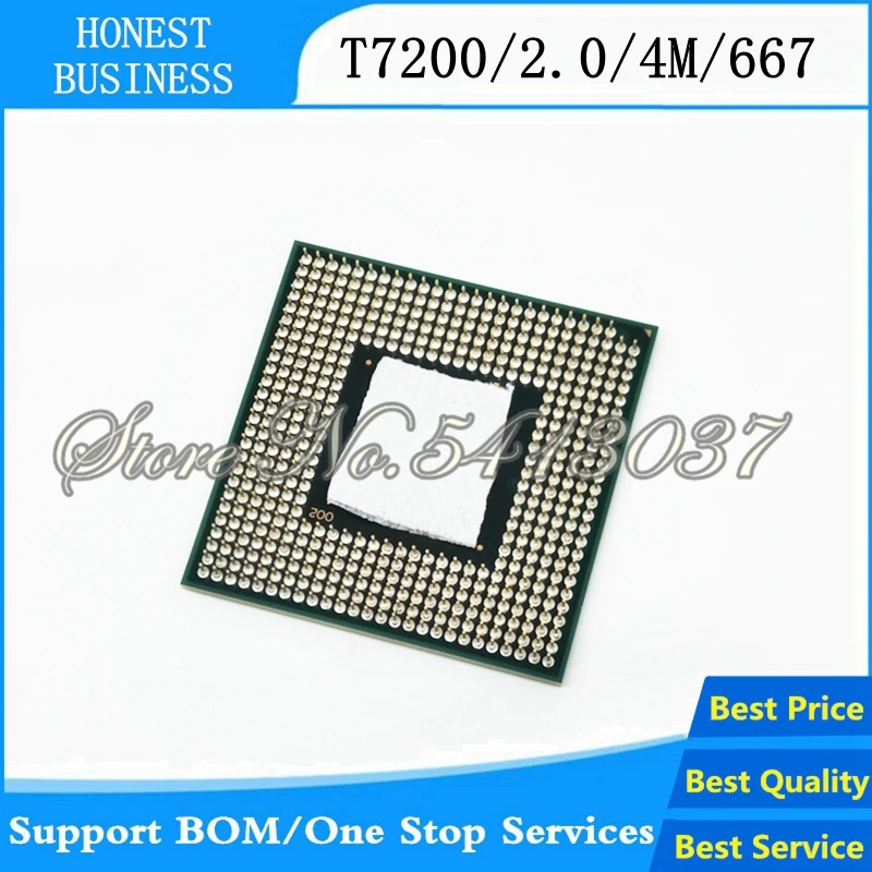 2 шт. T7200 7200 SL9SF CPU 4M Socket 479 (кэш/2 0 ГГц/667/двухъядерный) ноутбук процессор|Аксессуары