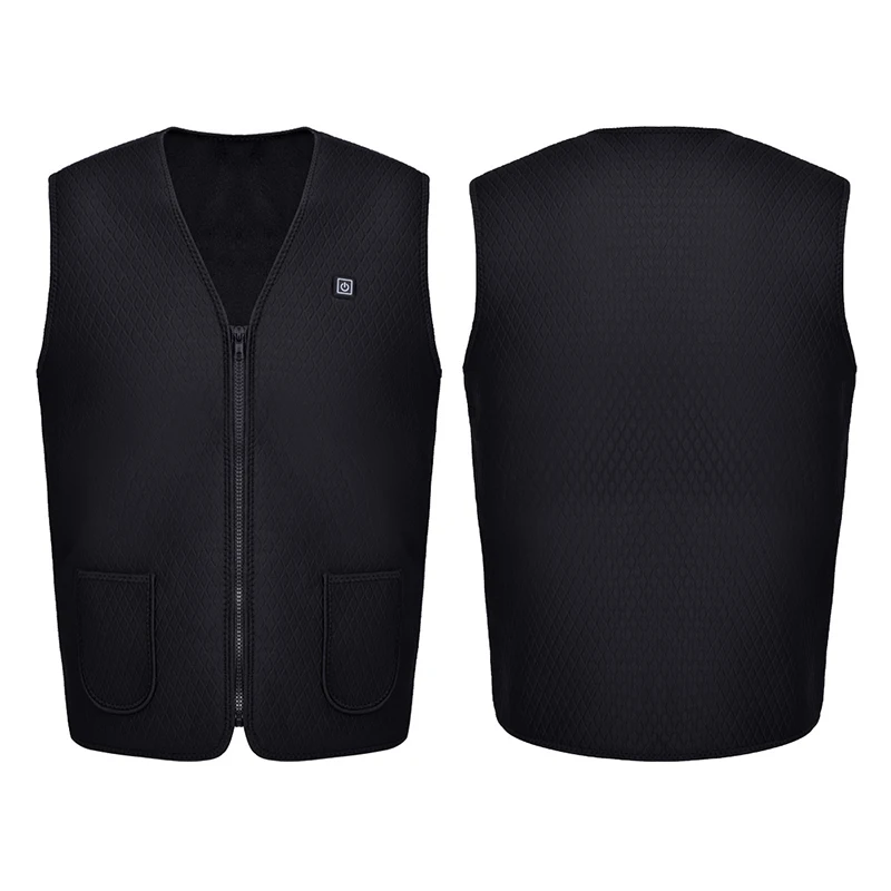 Мужской и Женский уличный жилет с инфракрасным подогревом USB зимняя гибкая